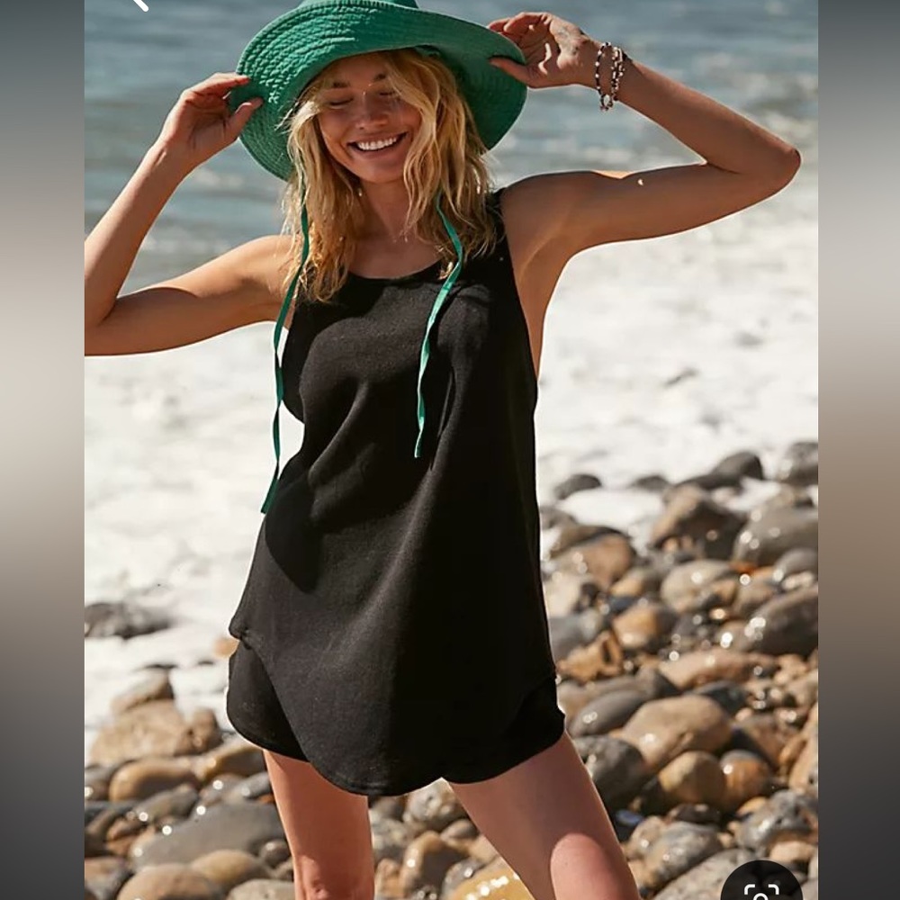 NWOT Free People Beach Romper Black size XL